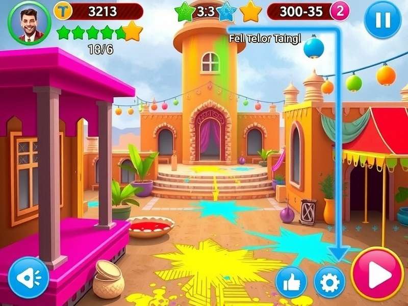 Holi Colorful Delight Game Screenshot